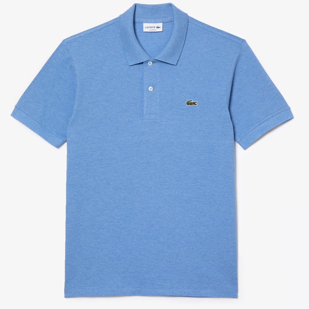 new lacoste classic fit blue chine polo